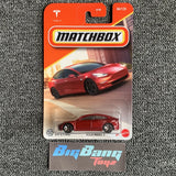 Matchbox Tesla Model 3 Red #04 Basic Mainline 2025 Case E (In-Stock) New EV