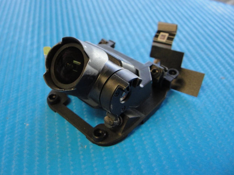 DJI FPV replacement gimbal camera module with lens on mounting bracket, metallic black and silver