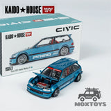 Kaido House x MINI GT 1:64 CIVIC (EF) KAIDO WORKS V1 Model Car