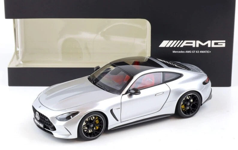 NZG 1/18 2023 Mercedes AMG GT 63 4Matic+ Diecast Car Model Silver Original