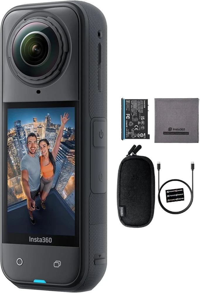 Insta360 X5 - Waterproof 8K 360 Video 72MP Photo Action Travel Helmet Camera