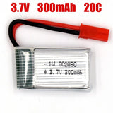 3.7V 300mAh 20C Rechargeable Battery+JST 2pin Plug for Quadcopter Helicopter