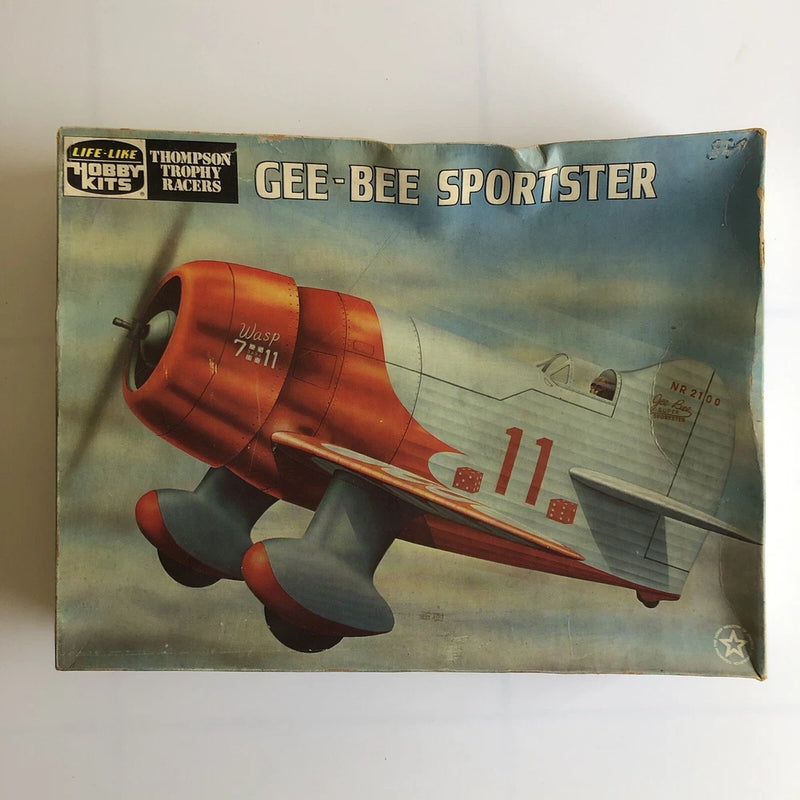 Vintage Life-Like Hobby Kits Gee-Bee Sportster airplane model kit box