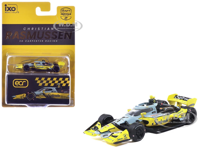 1/64 scale yellow and black IndyCar #21 model race car