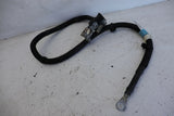 Positive battery terminal with wiring cable for EV, black cable with ring lug