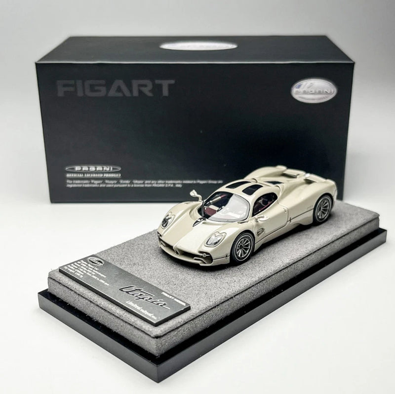 FIGART Model 1/64 Scale Gray Utopia Racing Sports Diecast Resin Model Car