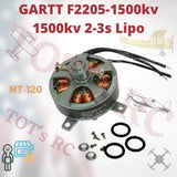 GARTT F2205 1500kv Brushless Outrunner Motor MT-120 Airplane/Foamie/Drone