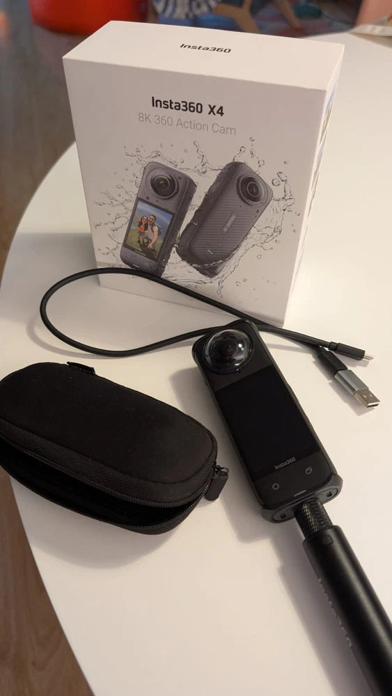 Action Cam Insta360 X4 8K 30fps 5.7K 60fps 4K 100fps Impermeabile 10mt NUOVA