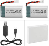 4Pcs 3.7V 650mAh Lipo Battery +Charger For Syma X5 Serial UAV Drone Replacement