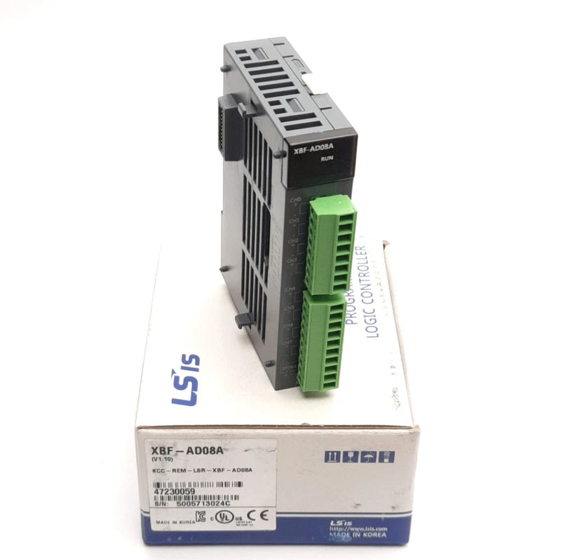 LS Electric XBF-AD08A Analog Input Module 24VDC, 20mA/10VDC Input, 8-Channel