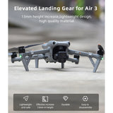 Drone landing gear heightening bracket extension, showing elevated legs on Air 3 drone