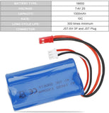 1300mah 7.4v Battery Pack 10c Jst Plug W/ Usb Charger For Rc Car Off Road Truck Battery