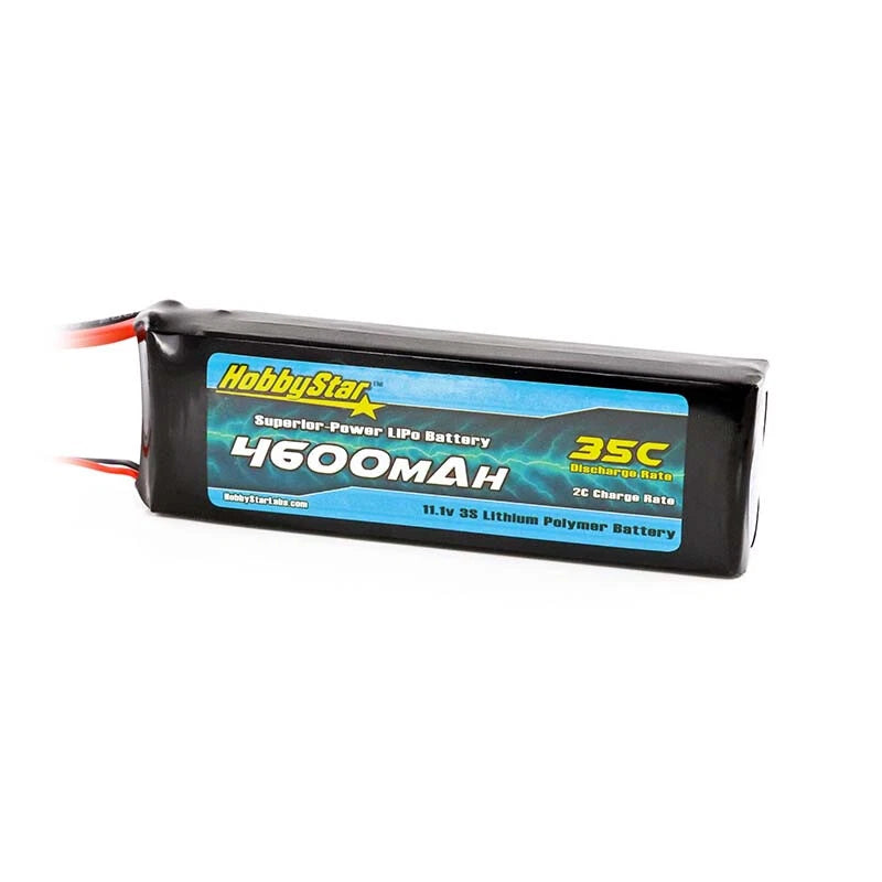 HobbyStar 4600mAh 3S 11.1V 35C LiPo Battery, RC Car Crawler Battery