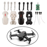 E88 Pro folding drone arm and motor assembly with base, circuit board and wiring