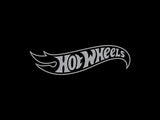 Hot Wheels logo graphic with winged lettering in white on dark background