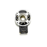 Electric motor gimbal yaw-axis module with metal ring and circuit board