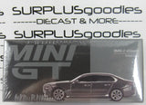 2024 Mini-GT Overseas Box Edition: Dravit Grey BMW i7 xDrive60 Item #MGT00818-L