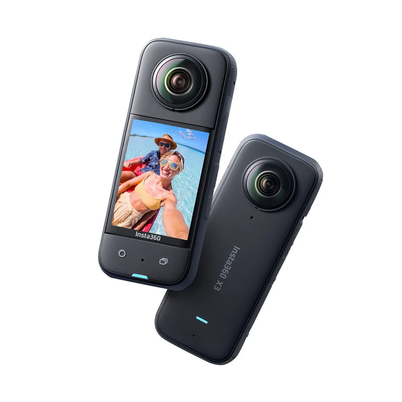Insta360 X3 Action Camera - Bikers Kit With SD Card, 2 Handlebar Mounts, Charger