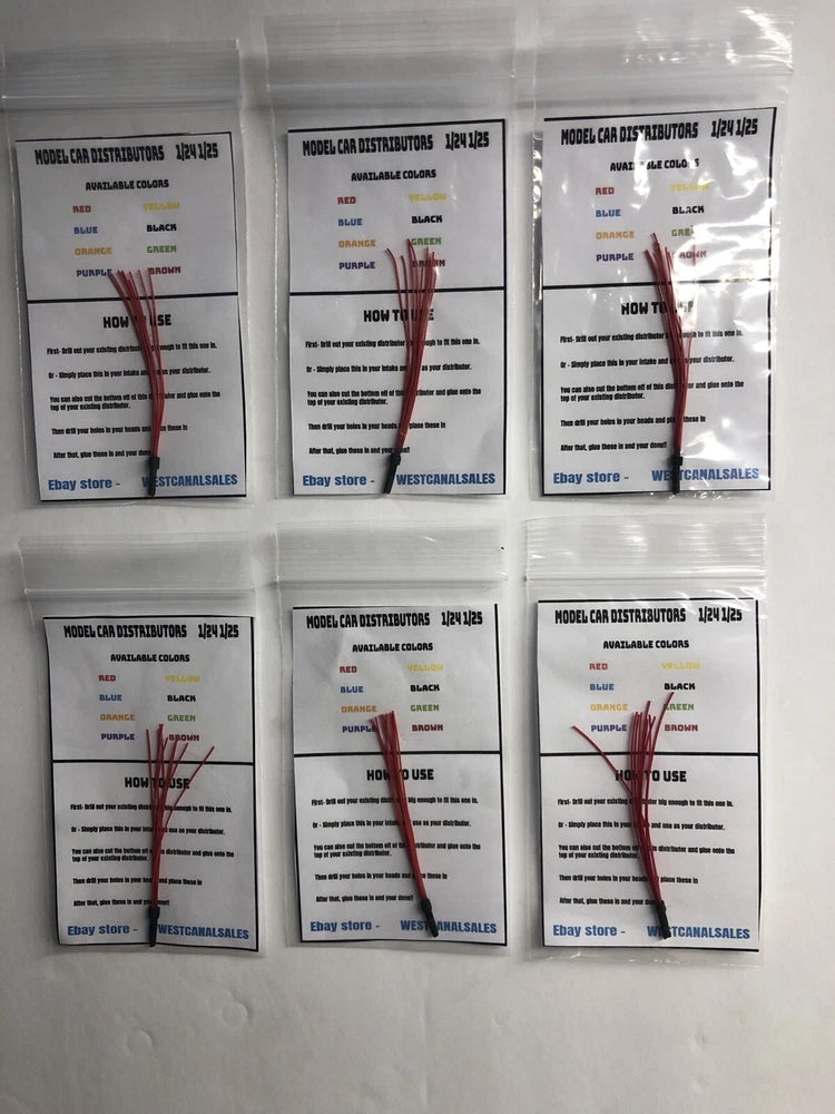 Model Car Distributors 1/24 1/25 V8 Lot Of 6 ALL RED