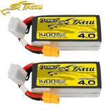 2X Tattu R-Line Version 4.0 1400mAh 14.8V 130C 4S Lipo Battery XT60 PlugFor FPV Battery