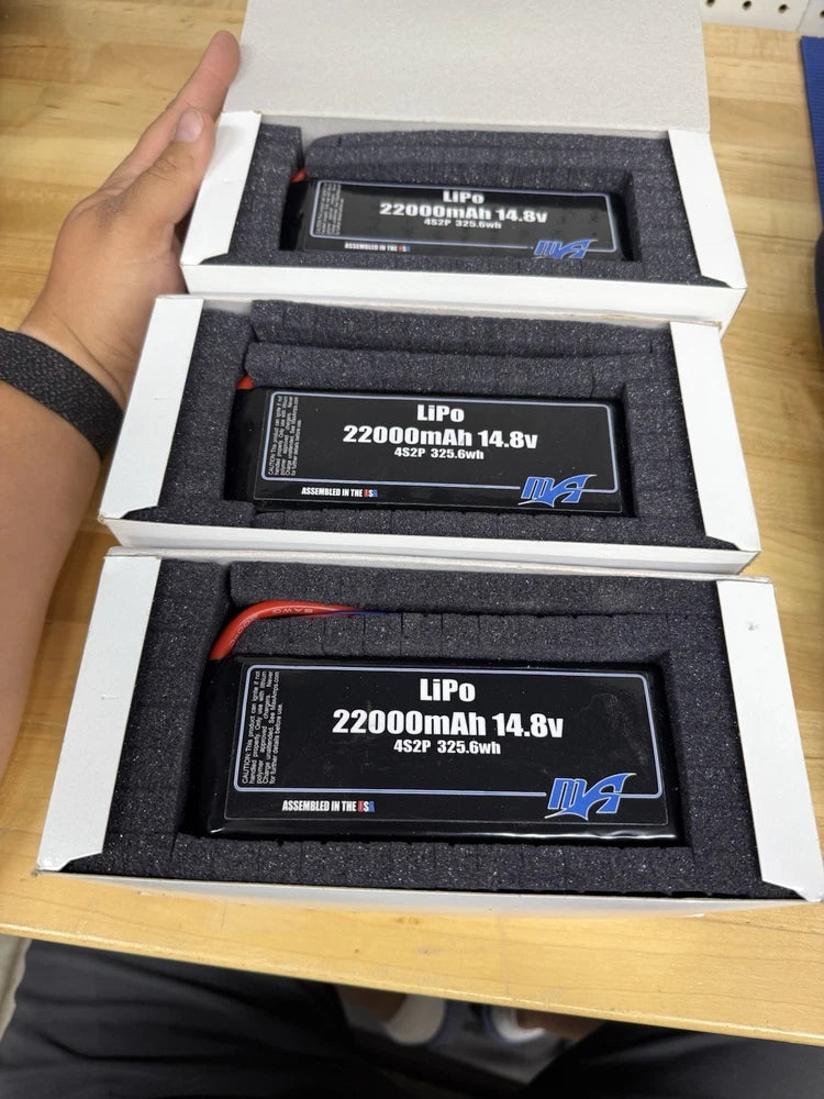 MAXAMPS 14.8v 4S 22,000mAh Battery for RC Helicopter Airplane Or DIY Battery