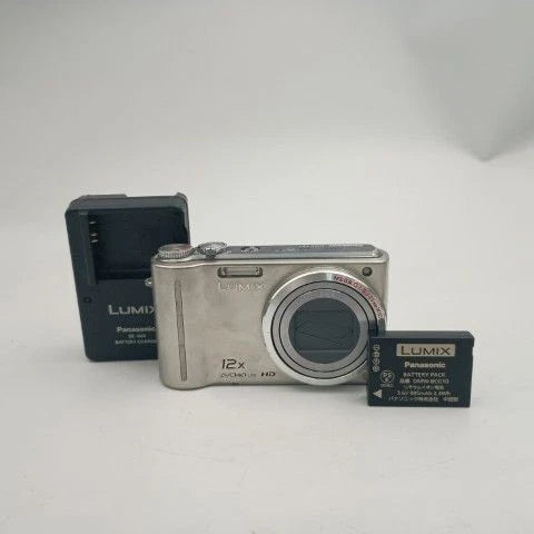Panasonic LUMIX DMC-TZ7 Silver Compact Digital Camera From Japan