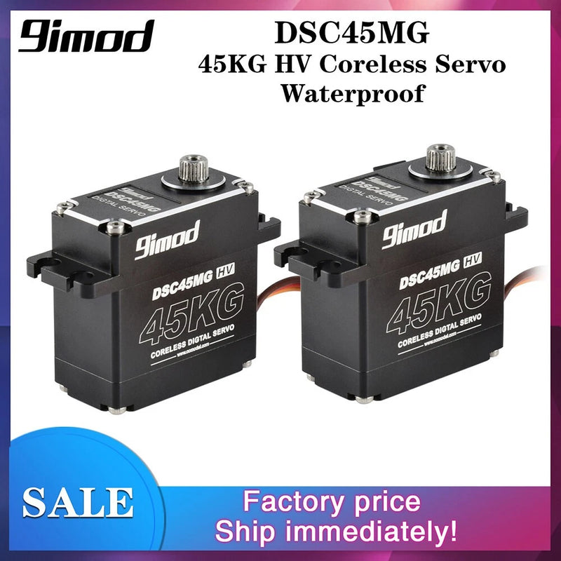 2PCS Servo DSC45MG 45KG Metal Gear HV Coreless Servo for RC Car Boat Robot DIY