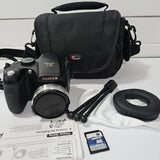 Fujifilm FinePix S700 Digital Camera Case SD Card Tri Pod Manual TESTED