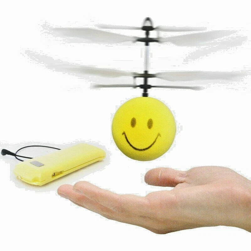 Mini Copter Toy Smile Flying Ball Flyer Hand-Controlled Helicopter Sensor B/O US