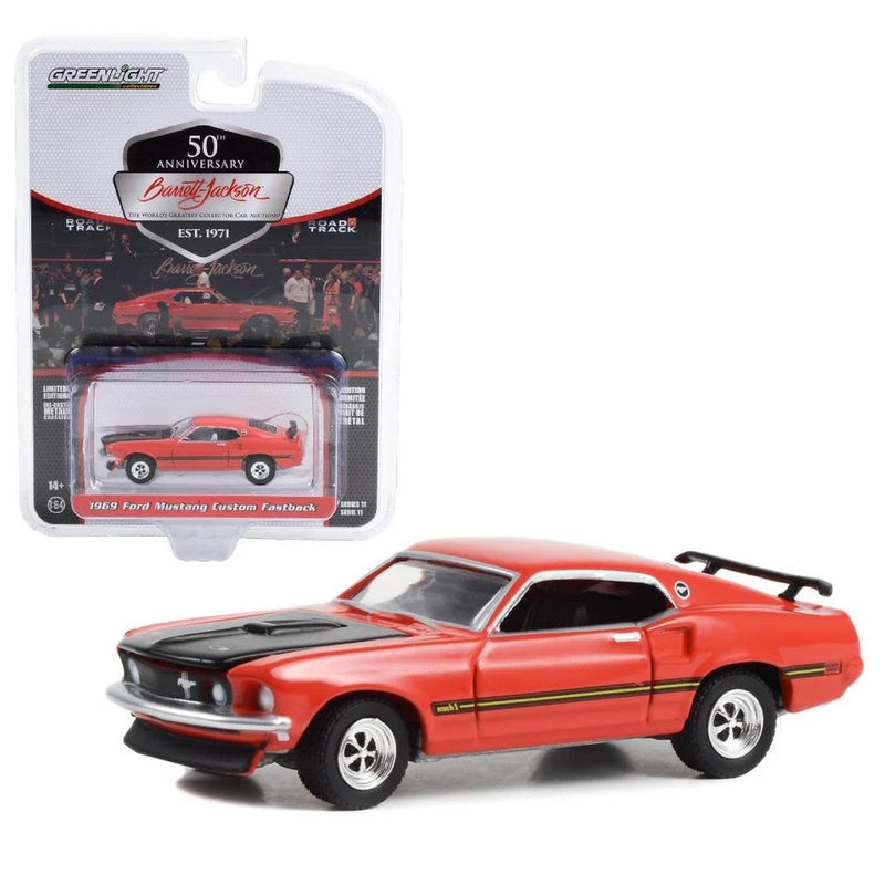 Greenlight 37270C 1969 Ford Mustang Custom Fastback  Diecast Model Car 1:64