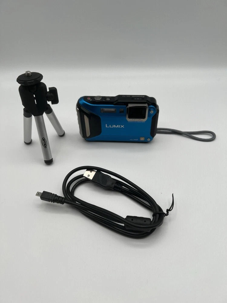 Panasonic LUMIX DMC-TS5 Blue Waterproof Shockproof GPS Wi-Fi Camera