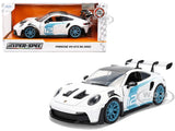 PORSCHE 911 GT3 RS (992) #12 WHITE 1/24 DIECAST MODEL CAR BY JADA 36494