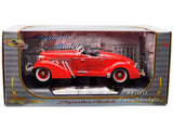 1935 AUBURN SPEEDSTER CORAL RED 1/32 DIECAST MODEL CAR BY SIGNATURE MODELS 32439