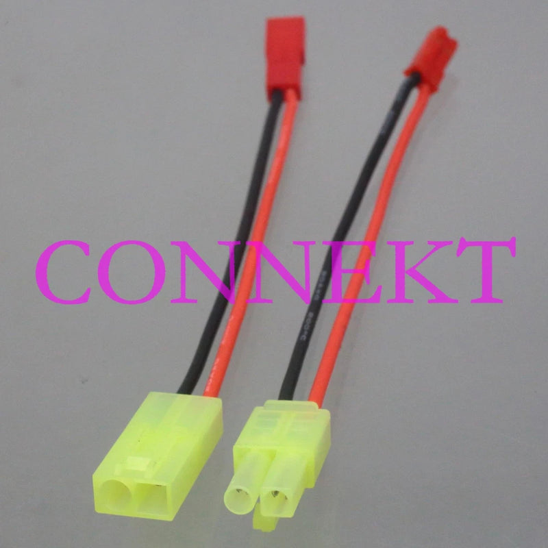 1pair Mini Tamiya to JST Male to Female 20AWG 10CM Wire for LED RC lipo battery