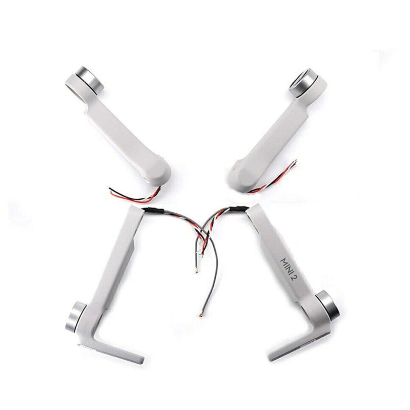 DJI Mavic Mini 2 motor arm set with gray arms and attached wiring leads