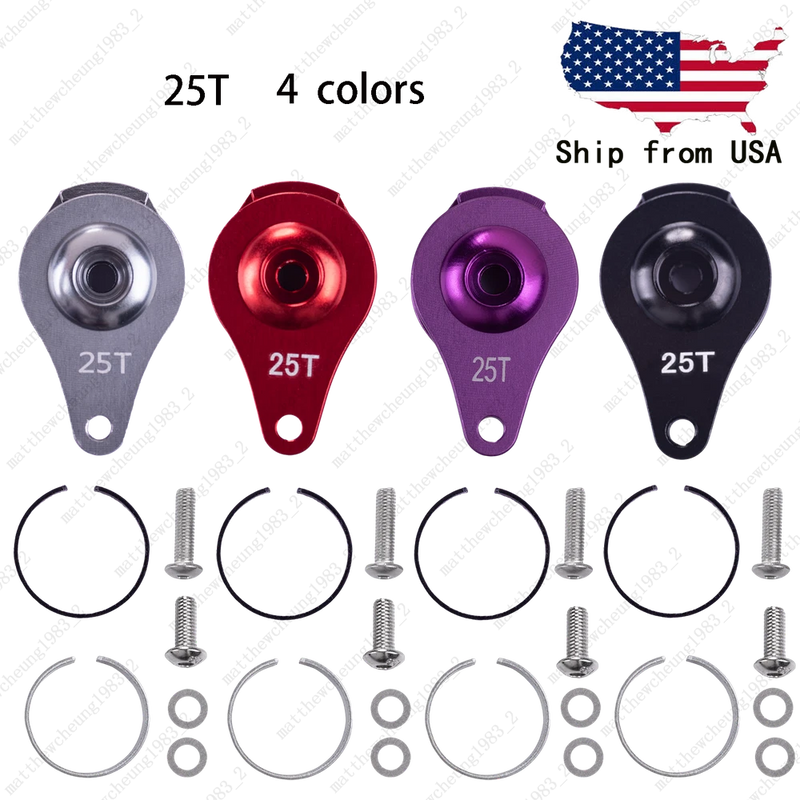 1PC 25T Upgrade Aluminum Single-Hole Protection Ring Servo Arm  for RC Cars - 4C