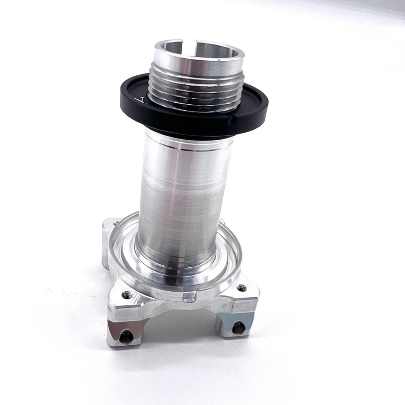Metal motor shaft assembly with threaded housing and mounting bracket for drone repair