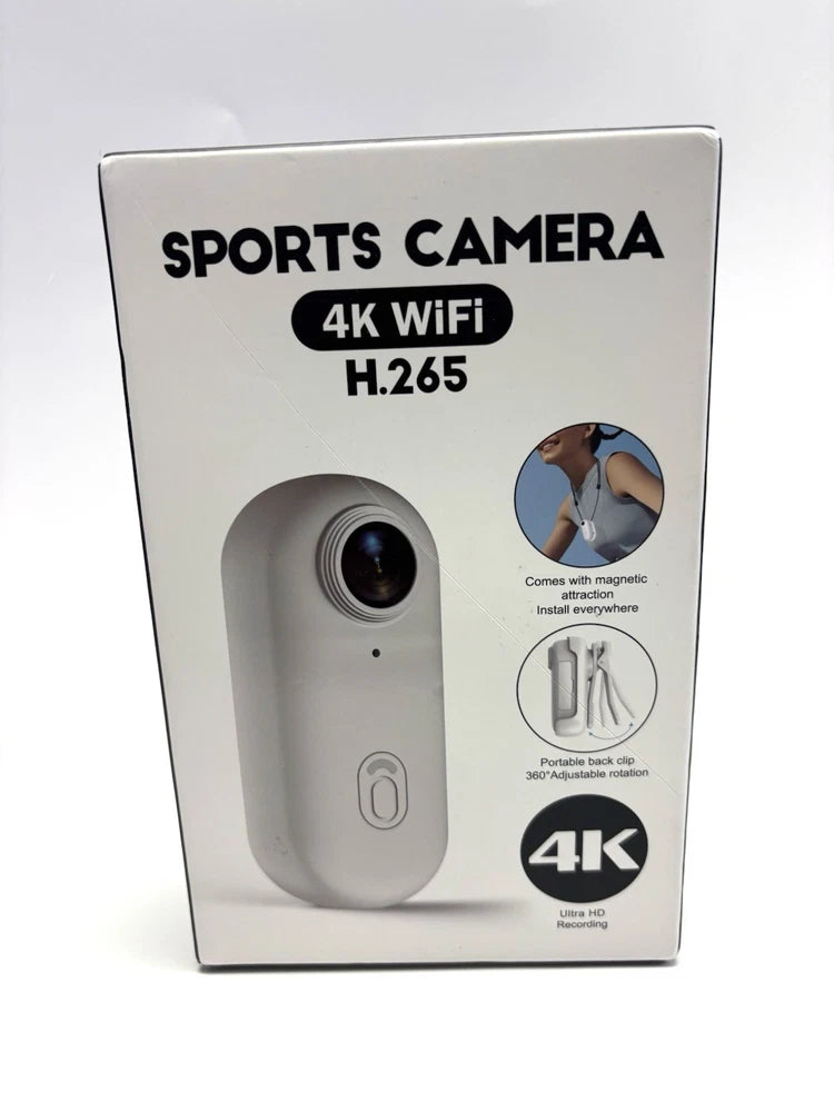 4K WiFi Sports Camera Waterproof 30M Action Cam H.265 Mini Body Cam New