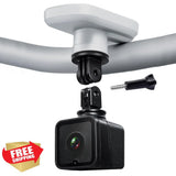 TIROL bike action camera with wide-angle lens and mount bracket