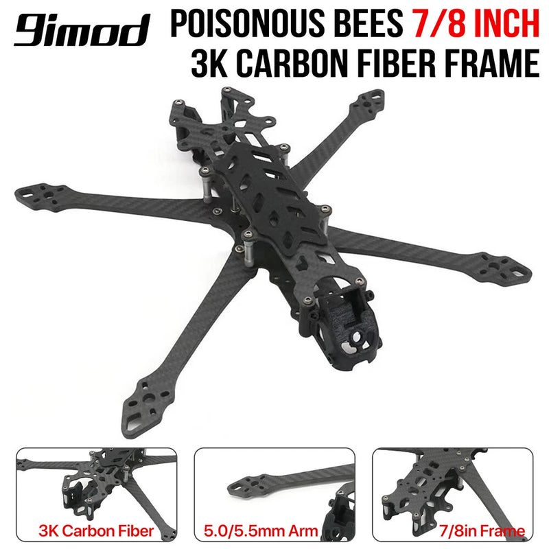 9IMOD Carbon Fiber FPV Racing Drone Quadcopter Freestyle Frame Kit 295/375mm Arm