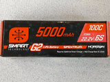 Spektrum 22.2V 5000mAh 6S 100C Smart G2 LiPo Battery IC5 SPMX56S100 Brand New!!