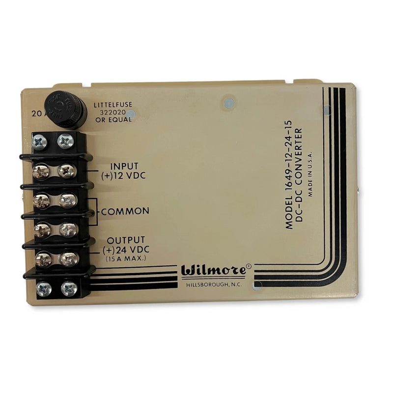 Wilmore Model 1649-12-24-15 DC/DC Converter 12V Input 24V Output 15A Made in USA
