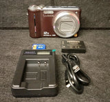 Panasonic Digital Camera Lumix DMC-TZ7 10.1MP Brown With Charger TESTED