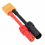 HXT150 Male-/Female+ to XT60 Male cable 12AWG 5CM wire For UAV RC LIPO Battery