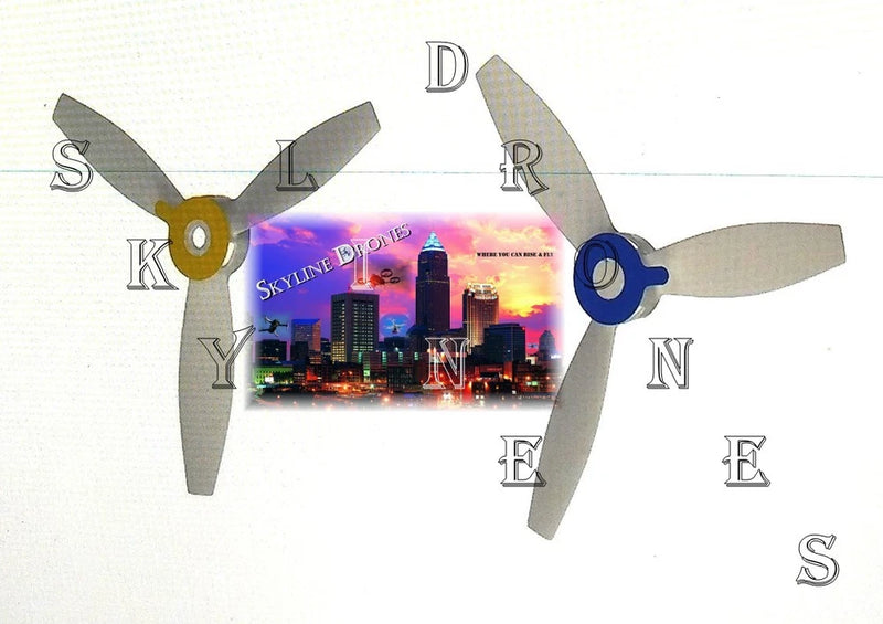 Parrot Bebop 2 Drone Propellers  ( TWO WHITE ) (1003)