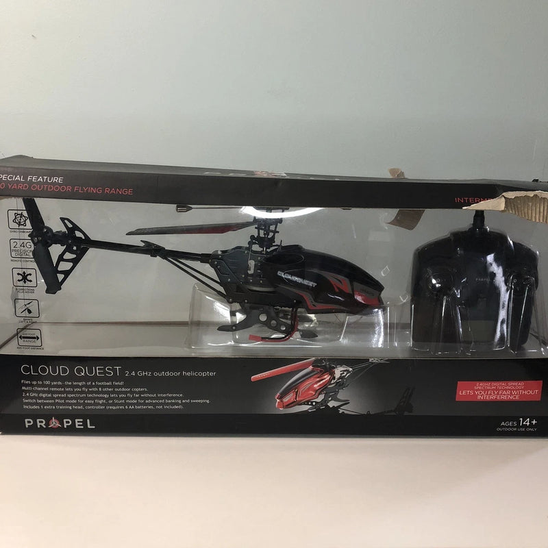 PROPEL CLOUD QUEST 2.4 GHZ OUTDOOR RC HELICOPTER BLACK **PARTS ONLY**