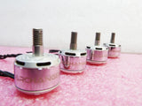 FPV brushless drone motor set: pink anodized 4 motors with copper pins