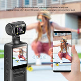 New 4K HD WiFi Action Camera 180?? Rotating Lens Handheld Camera With LED Light?