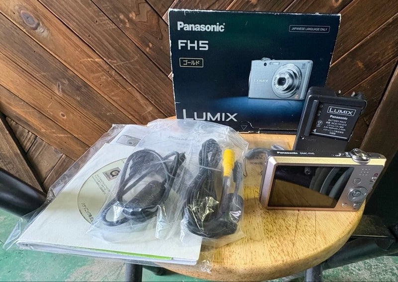 Panasonic Lumix FH5 16MP Compact Digital Camera with Charger and Accessories
