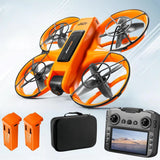 Drone with Large Screen Remote Control (4.92In) , Mini Airplane with Dual Camera